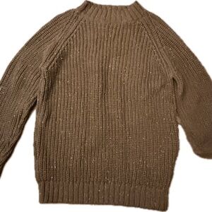 Fin & Vince Brown Cotton Sweater nwt